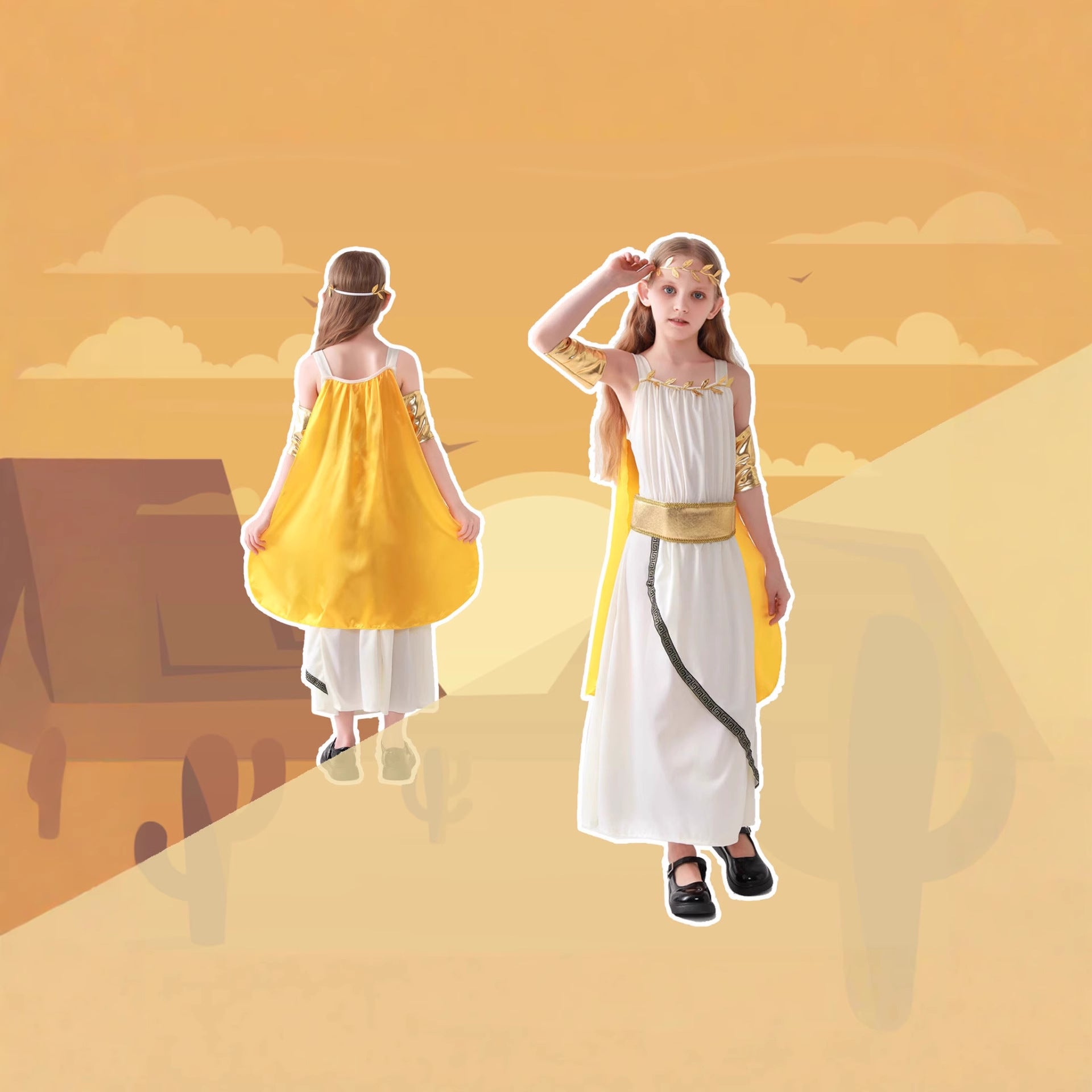 Cosplay Costume Children's Halloween Costume Egyptian Pharaoh Queen King Costume In Stock Factory