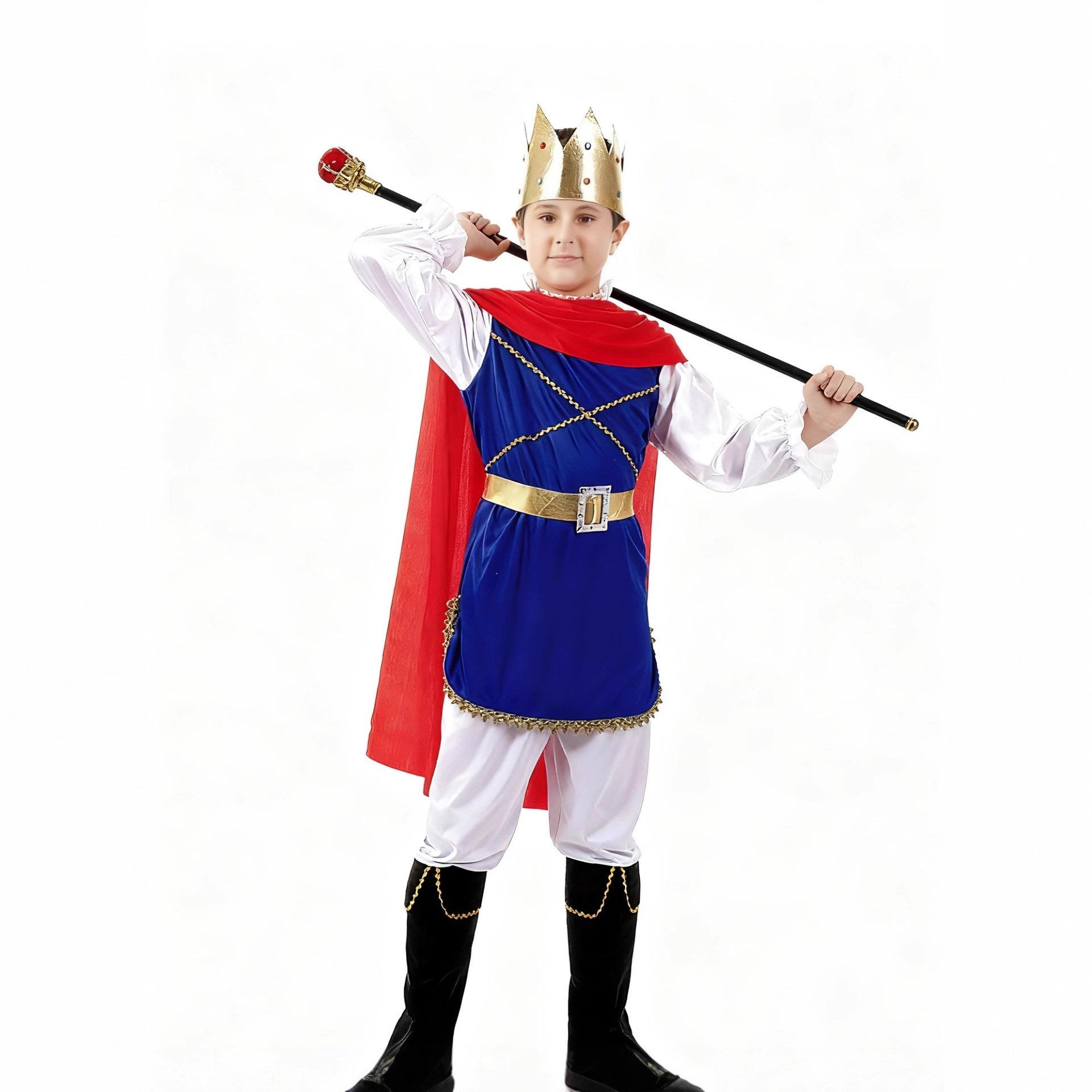 Cosplay Costume Halloween Outfit Kids Prince Costume Festival Party Performance Wear Ready