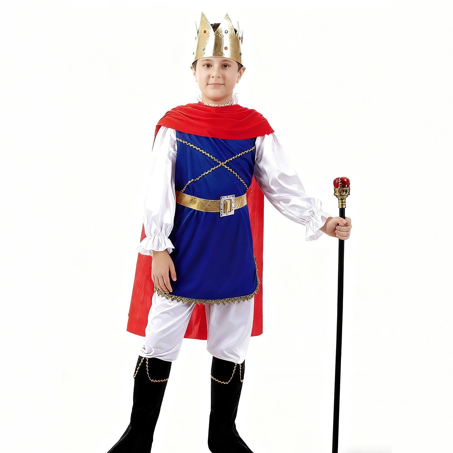 Cosplay Costume Halloween Outfit Kids Prince Costume Festival Party Performance Wear Ready